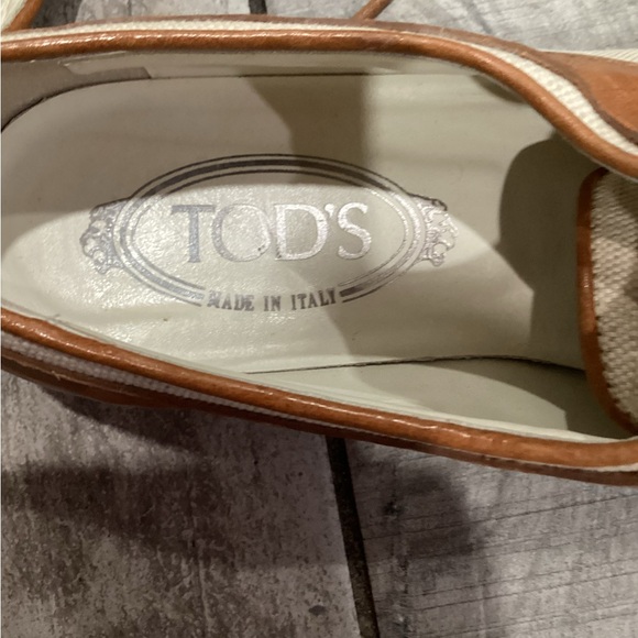 Tod's Brown and Cream Women's Shoes size 9.5 - Picture 4 of 6